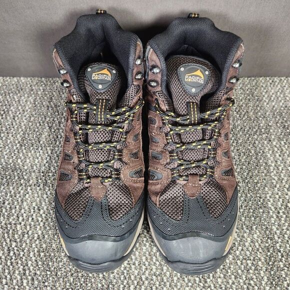 Pacific Mountain Blackburn Mid Men's Size 10 Brown Suede Waterproof Hiking Boots - Picture 8 of 9